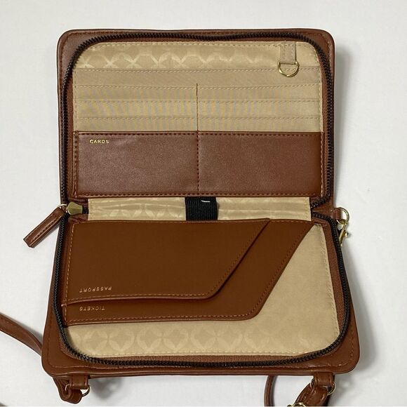 NWOT Time & Tru Women's Boho Coastal Clutch/Wallet/Wristlet Striped Shoulder Bag - Picture 5 of 15